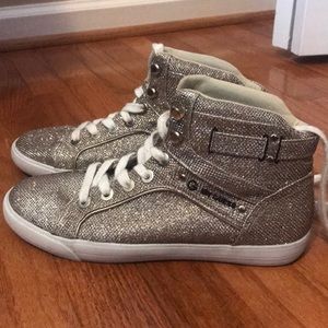 Guess High top Golden Glitter sneakers